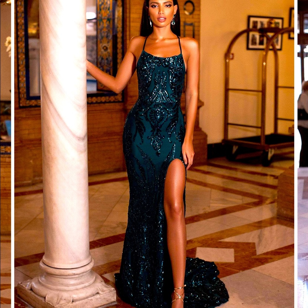 Emerald Green Gown